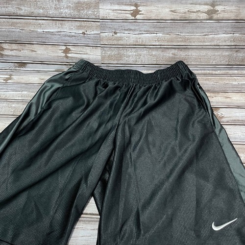 Nike Pantaloncini Basket Uomo Athletic Activewear Nero Bianco Logo L