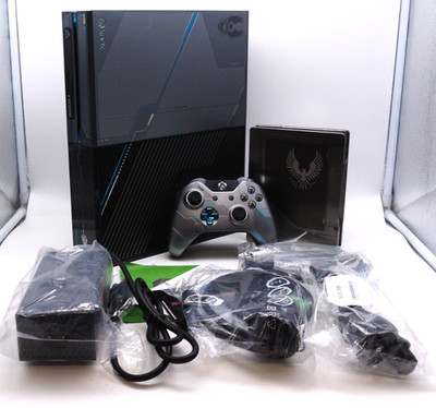 Microsoft Xbox One 1TB Konsole Bundle Halo 5 Limited Edition Schwarz-Silber ''TOP