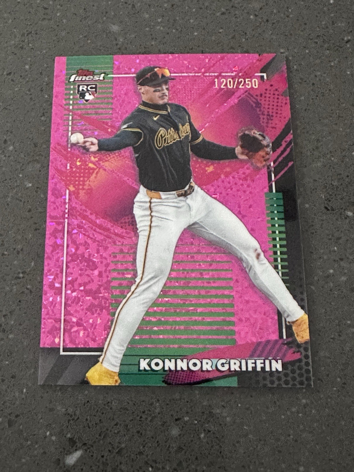 2026 Topps Finest Konnor Griffin #268 Rare Pink Mini-Diamond Refractor /250 RC