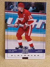 1999-00 UD Wayne Gretzky Hockey PLAYMAKER  Sample #19 STEVE YZERMAN Red Wings 