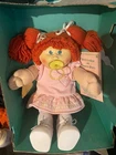 Cabbage Patch Kids 1985 Coleco Doll Helen Redhead Pacifier Blue Eyes Pink Dress