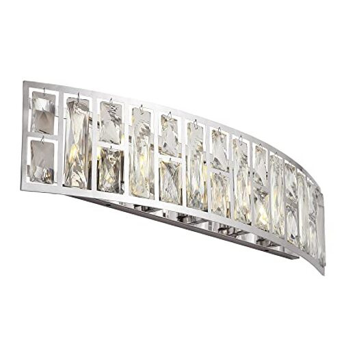 Chrome Vanity Light, Bathroom Light Fixtures Over Mirror, 5 Light Bathroom