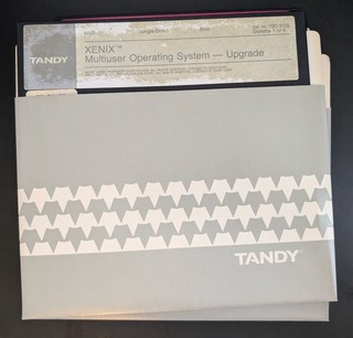 Tandy XENIX Operating System and Development System Upgrade on 8 inch Floppy