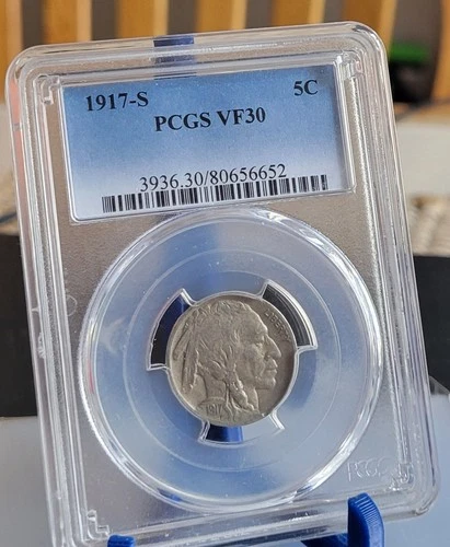 1917 S BUFFALO NICKEL PCGS VF 30