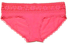 small - NWT Victoria's Secret hipster panties pink beautiful waistband b43