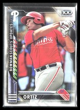 Jhailyn Ortiz 2016 Bowman Chrome #BSU-JO    Scouts Top 100 Updates