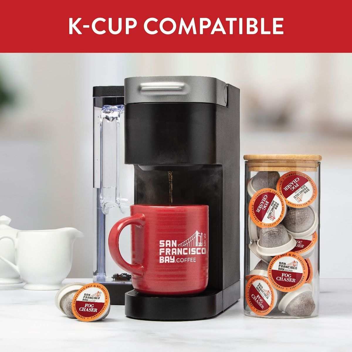 fog chaser coffee pods Compostable - (80 Ct) K Cup Compatible Including Keurig 2 Mr Fog Switch 45000 Created for our dark Foger Bit 35K Sour Blueberry Gush Disposable Vape Flavor:Turkish Tobacco