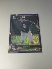 2018 Bowman Chrome Luis Urias Padres #BCP215 Rookie Prospect Purple Shimmer /655