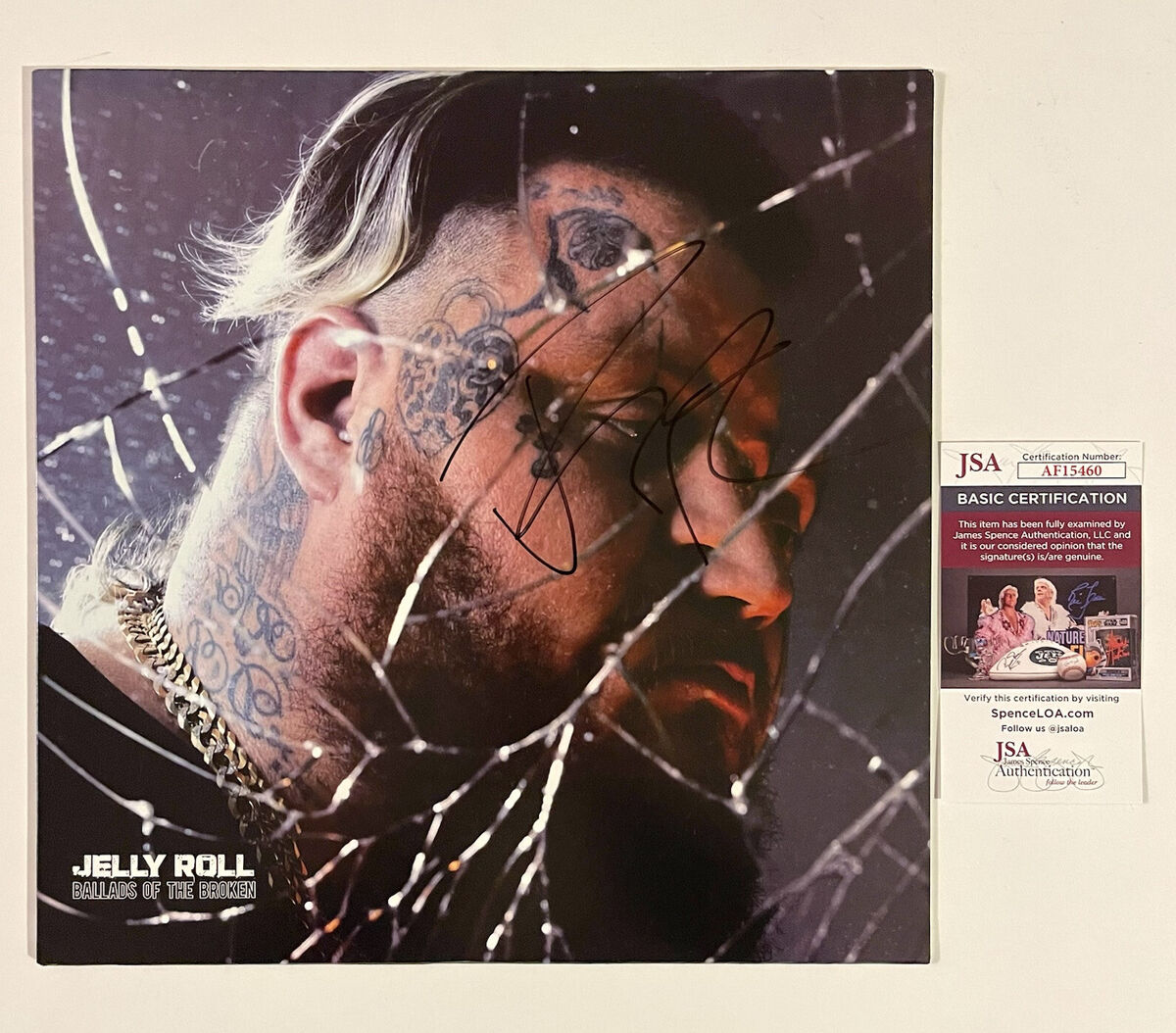Jelly Roll Signed Ballads of the Broken 12x12 Photo Album Proof COA Autographed star Jelly Roll Signed Ballads of the Broken 12x12 Photo Album Proof COA Autographed star