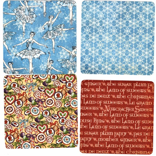 Gráfico 45 TARJETAS DE PÁGINA DE BOLSILLO CASCANUECES DULCES (14) HECHAS A MANO 4x4 Doble Cara - Imagen 2 de 5