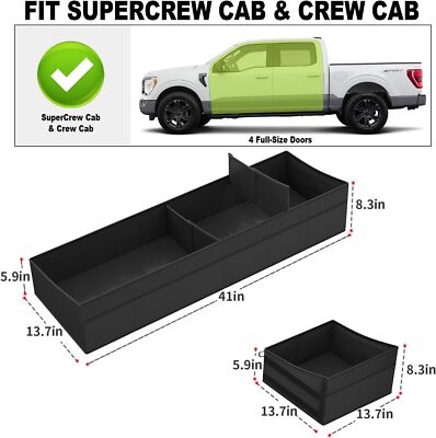 Underseat Storage Box For Ford F-150 F-250/F-350/F-450/F-550