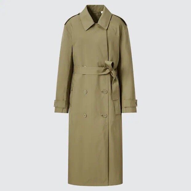 New Uniqlo U Women Double Breasted Trench coat size S 