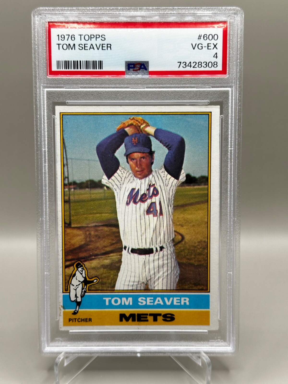 1976 Topps Tom Seaver New York Mets #600  PSA 4 VG-EX