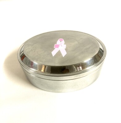 MAJOR LEAGUE BASEBALL PINK RIBBON BREAST CANCER AWARENESS TRINKET JEWELRY BOX