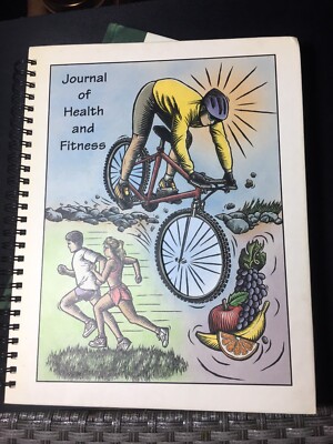 Vintage Journals Lot of 2 Hardcover Health & Fitness & Blank Page empty Journal