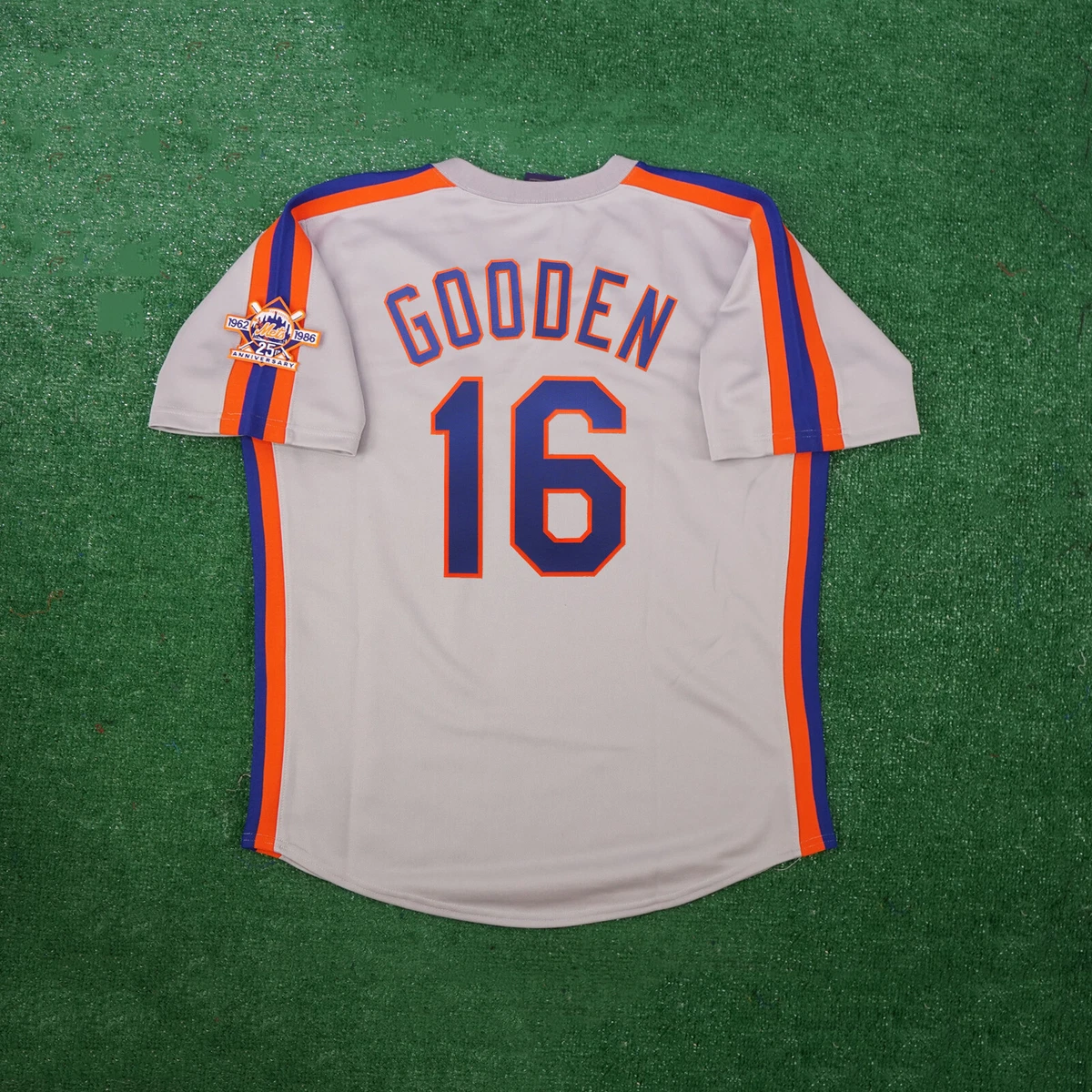 Dwight Doc Gooden 1986 New York Mets Grey Road Cooperstown Jersey