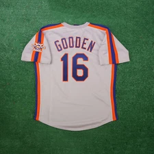 Dwight Doc Gooden 1986 New York Mets Grey Road Cooperstown Jersey w/ 25th Patch