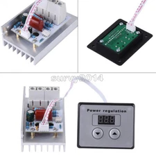 AC 220V 10000W SCR Voltage Regulator Speed Control Dimmer Thermostat LED Display