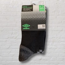 Umbro Adult Soccer Socks 2 pack Size 3 Fits 7-12 NWT