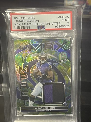 2023 Spectra Max Impact Splatter Lamar Jackson Patch 8/8 Pop 1 eBay 1 of 1