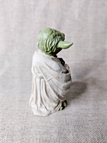 Yoda Play Figure, Heavy Plastic Handpainted Yoda Star Wars Figure - Picture 4 of 5