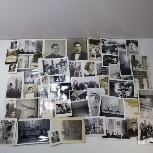 Lot of 50 Original Random Old Photographs B&W Vintage Snapshots Pictures Family