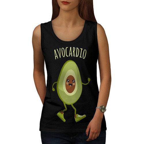 Wellcoda Avocado Cardio Run Womens Tank Top Funny Athletic Sports Shirt Ebay