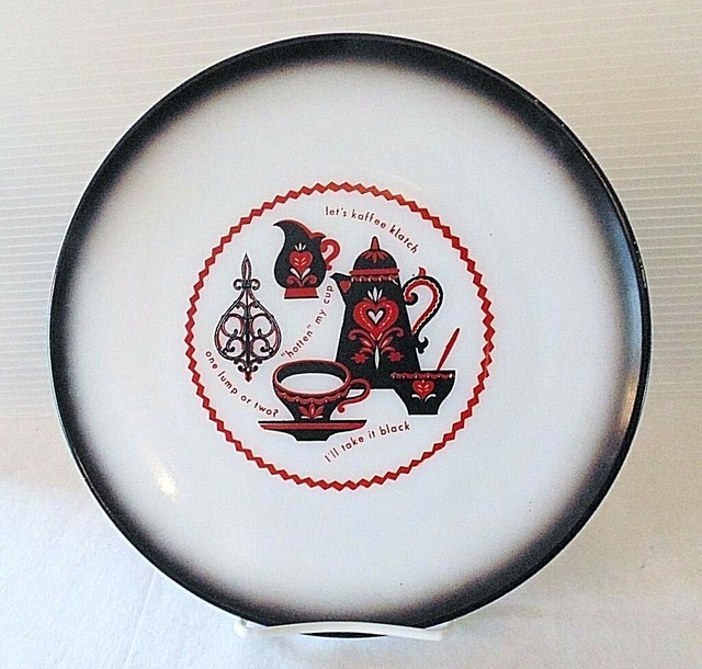 Mid Century Vintage Federal Glass Milk Glass Kaffee Klatch Coffee