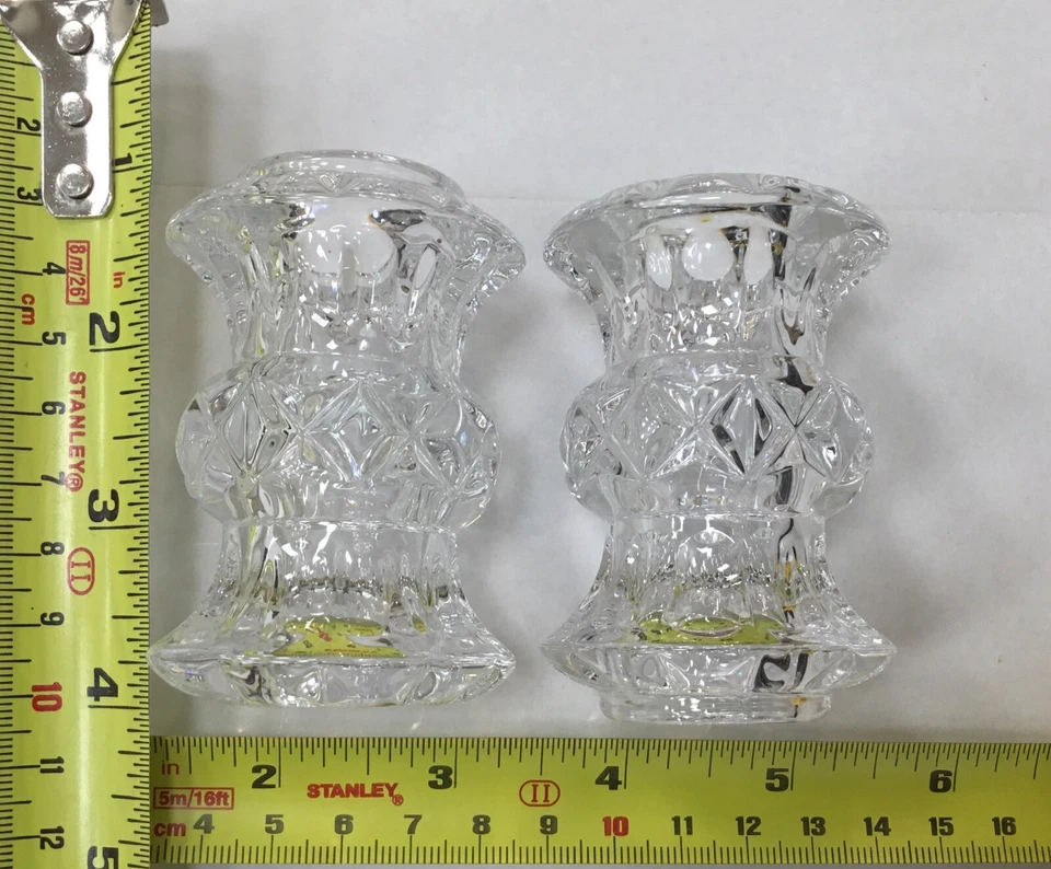 Schonbek Czech Glass Crystal Neck: 71.5mm Height (2-3/4"), 24mm Center Hole 9418