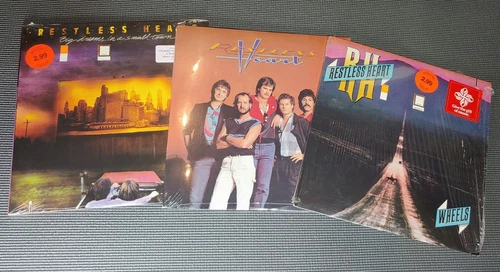 3 X RESTLESS HEART NEW SEALED Big Dreams In A Small Town, Self Titled, Wheels