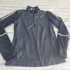 Nike Golf Bambino Nero 1/4 Zip Pullover Giacca Taglia XS (6-7)