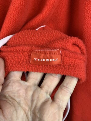 FILA FERRARI SHELL VODAFONE VINTAGE RED 1/4 FLEECE SWEATER