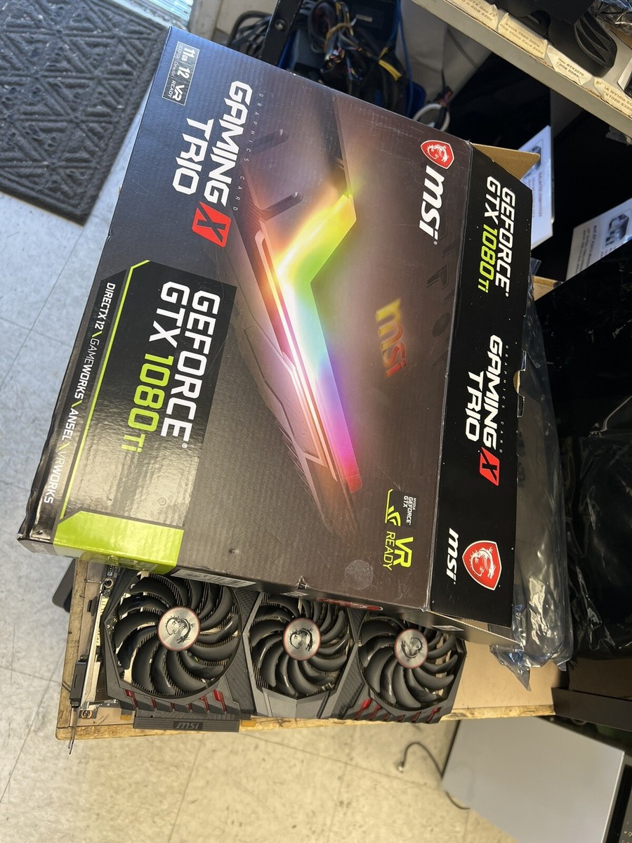 MSI GeForce GTX 1080 Ti Gaming X TRIO Overclocked Triple-Fan 11GB