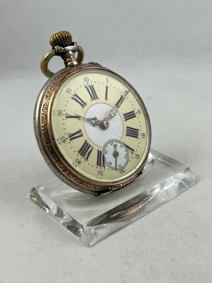Pocket Watch Manual Wind 0.800 Silver with Striking Dial, Defective eBay