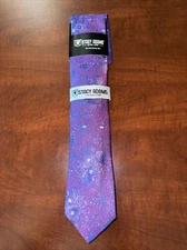 Stacy Adams Men's Tie  Purple With Design Pattern 3” Wide