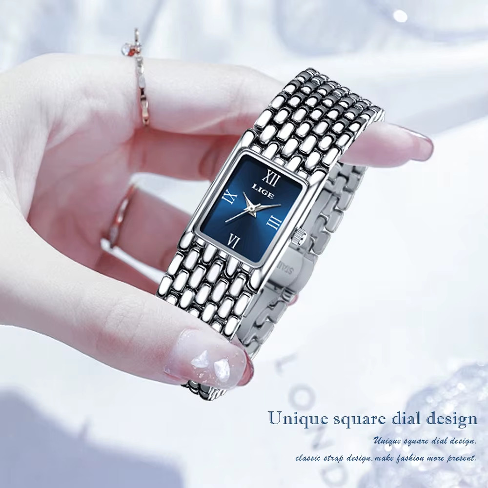 Montre carrée pour femme anti-ternissement pour en finir avec les bijoux qui s'oxydent - 3