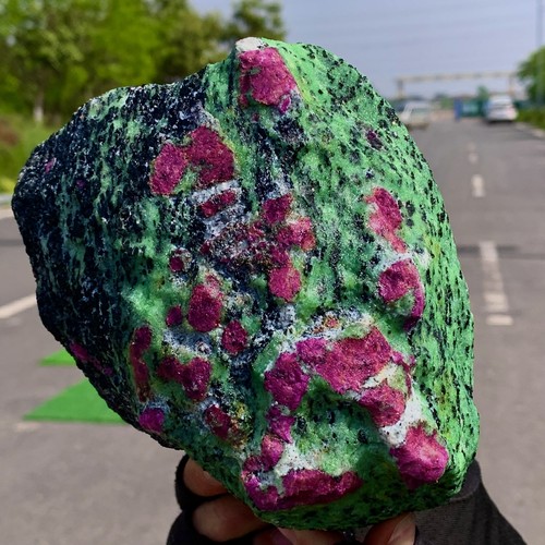 6.15LB Natural green Ruby zoisite (anylite) crystal Chakra mineral Energy - Picture 14 of 21
