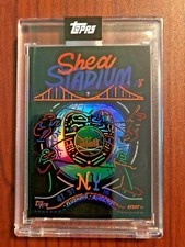 2020 Topps X EFDOT Iconic Stadium Series RAINBOW FOIL SHEA Stadium Card #2 METS