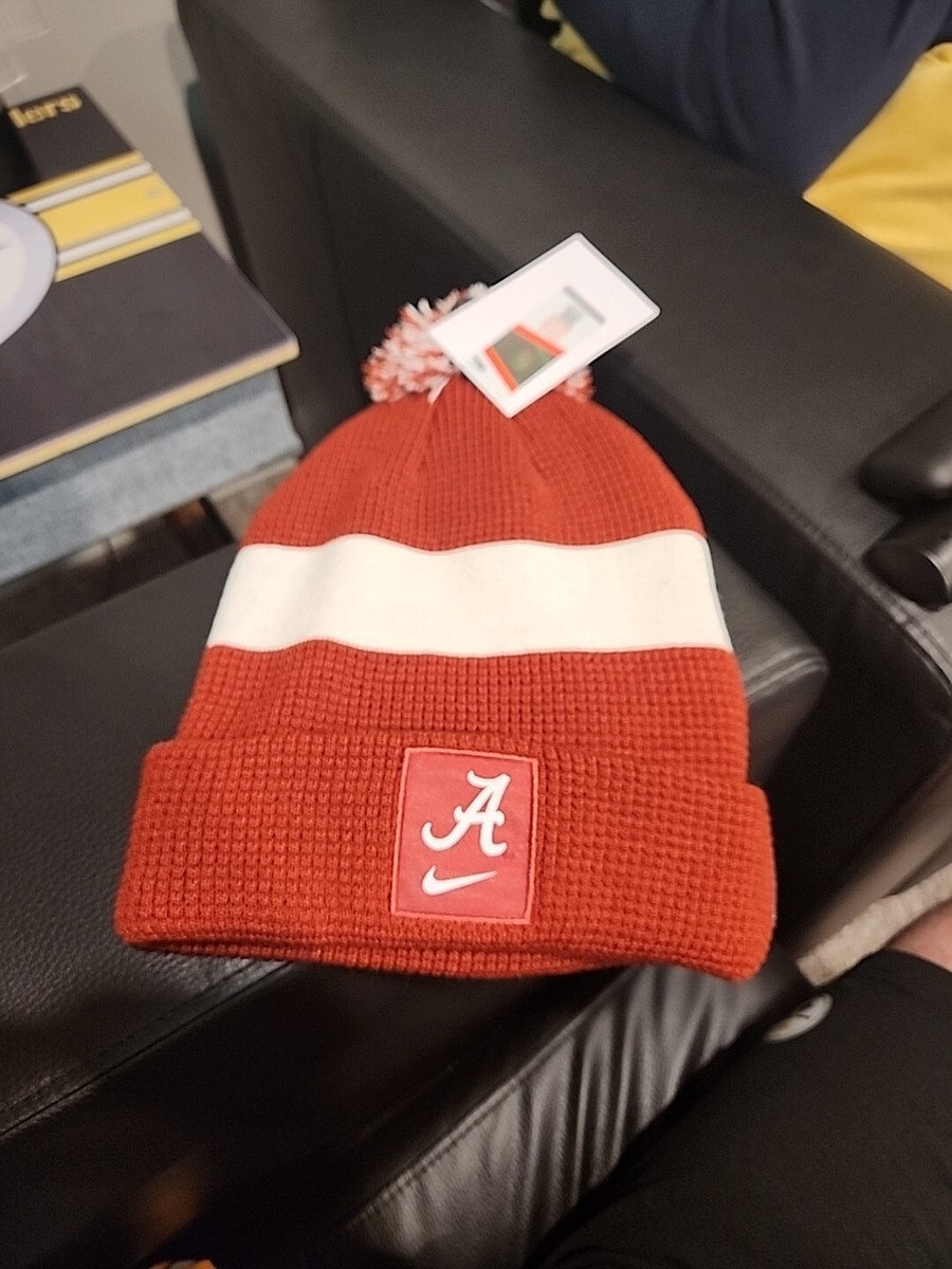 Alabama Crimson Tide Nike Crimson Football Sideline Cuffed Pom