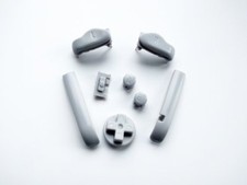 Nintendo Game Boy Advance GBA BUTTONS SET Bumper Shoulder R L A B D-Pad GRAY