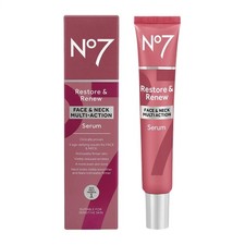 No7 Renew Renew Multi Action Face Neck Serum 1.69 Oz New in Box Exp. 2027