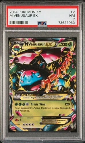 M Venusaur Ex Pokemon Xy 2 NM PSA 7