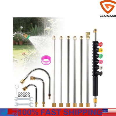 #ad High Pressure Washer Roof Cleaner with Wrench with adhesive tape 4000 psi 9.5FT $32.89