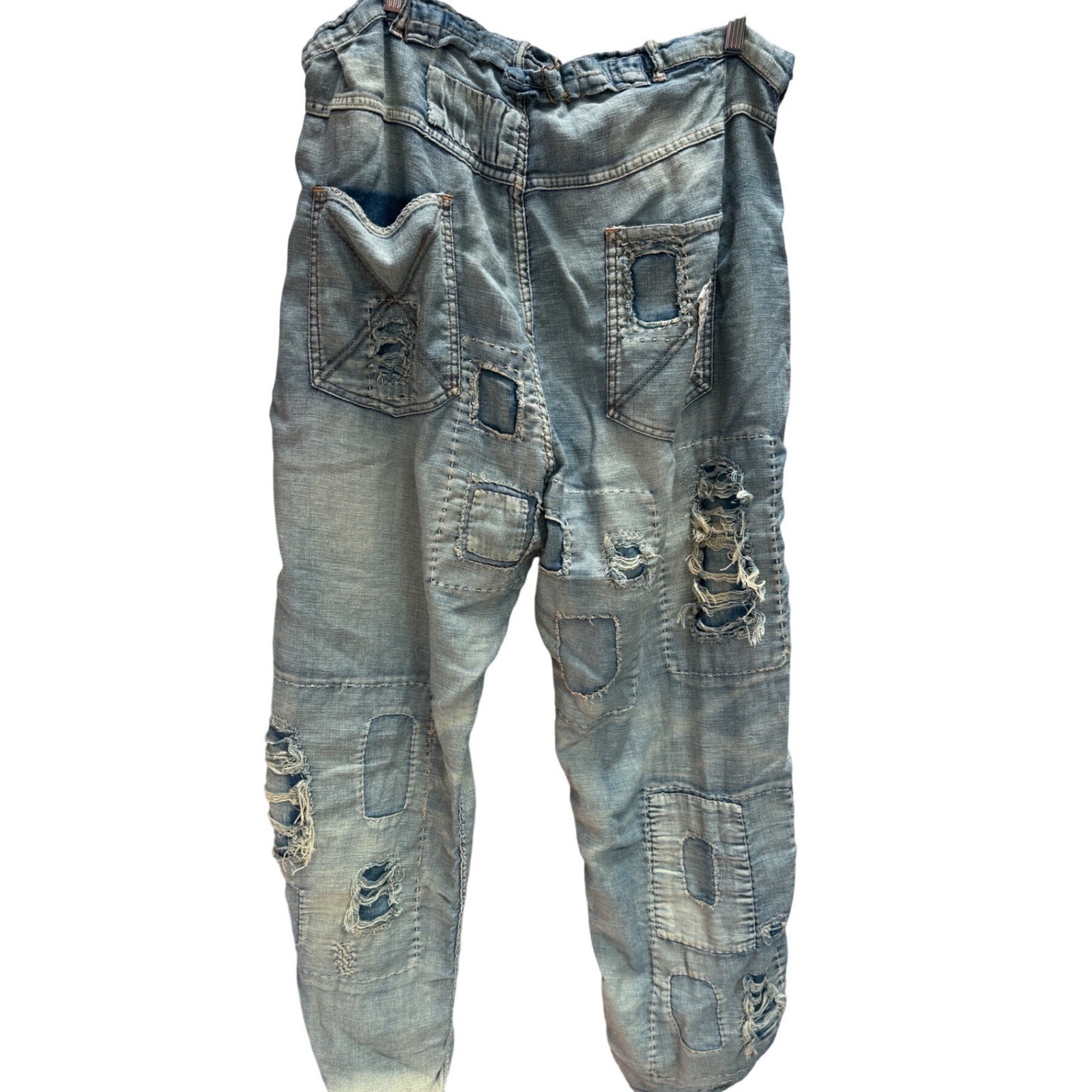Magnolia Pearl RARE Washed Indigo Distressed Denim Jeans Style 598 NWT SOLD OUT image 3