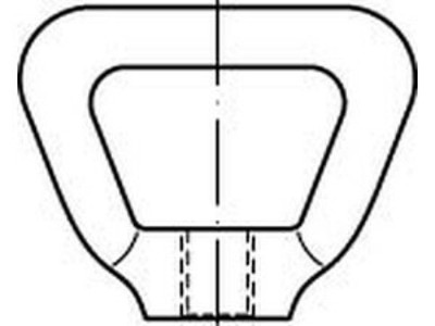 Korbmuttern DIN 80704 A 4 M 10 A 4 VES, CAB FASTENING