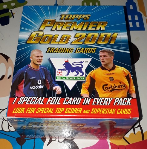Carte Sportive David Beckham - Topps Premier Gold 2001 - PSA 8 - Superstars Foil Dorée #S4