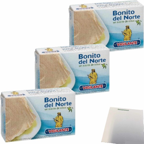 Vigilante WeißEr Thunfisch In OlivenöL Bonito En Aceite De Oliva 3X115G Dose-image