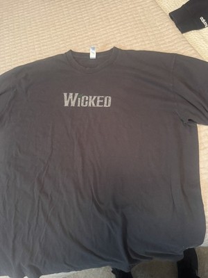 Vintage Wicked 2005 Defy Gravity Tour Medium Mens Gray Double-sided Graphic Tee 