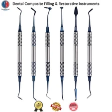 6pcs Dental Composite Resin Filling Spatula Set Restorative Instruments