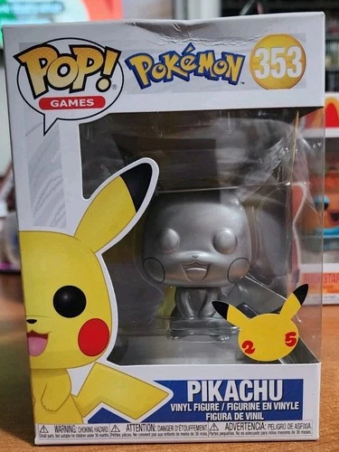 Funko Pop! Vinyl: Pokémon - Pikachu (Silver) (Metallic)